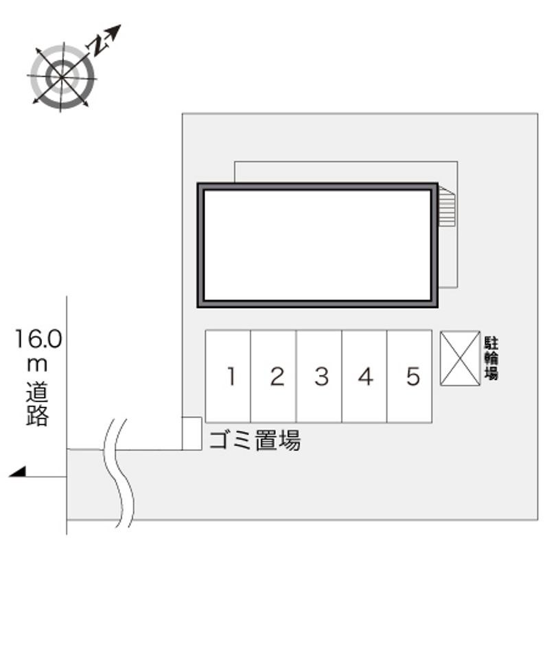 レオパレス大麻新町 配置図