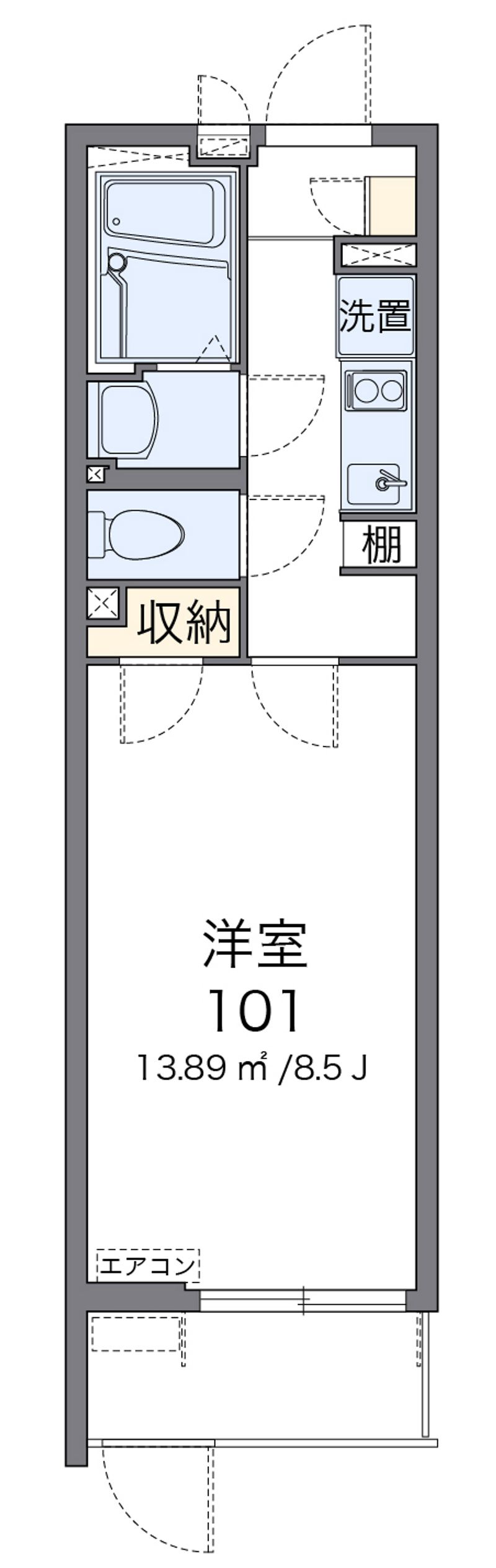 クレイノリーブル 間取図
