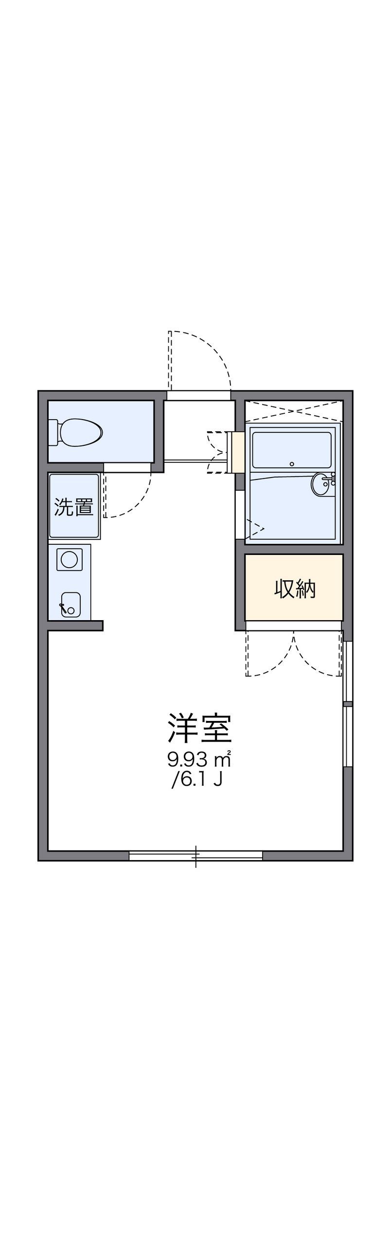 レオパレス西向日 間取図