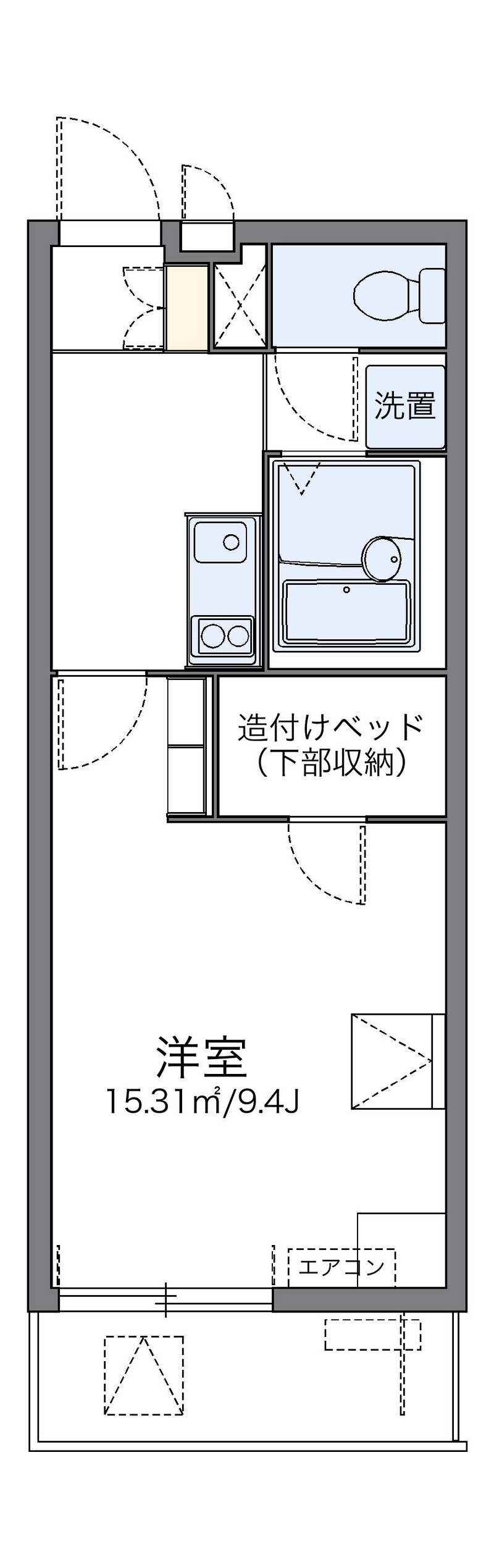レオパレスソレーユⅢ 間取図
