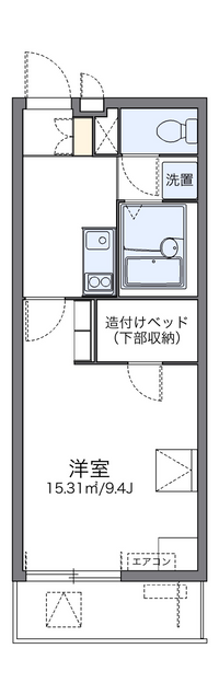 レオパレスソレーユⅢ 間取図