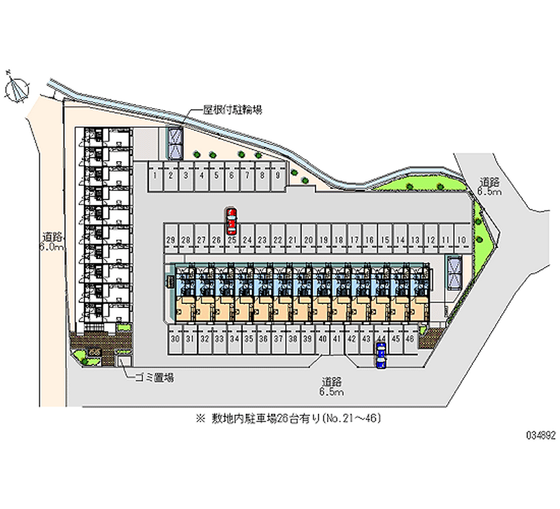 レオパレスさくらⅤ 月極駐車場