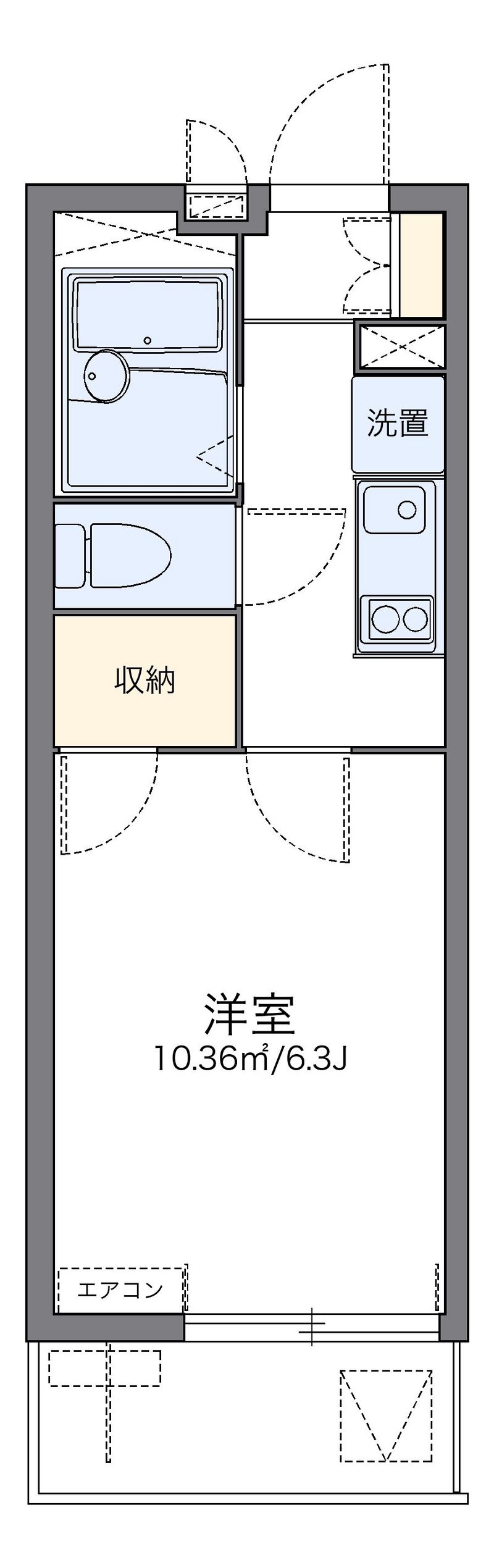 レオパレス駅南Ｗｉｎｇ 間取図