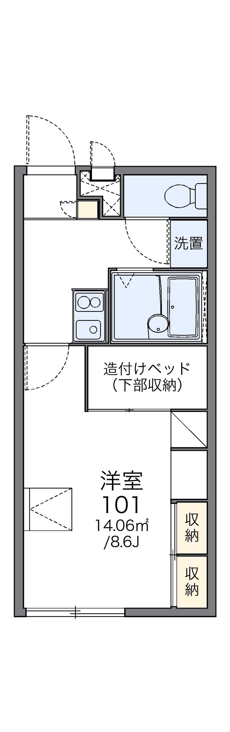 レオパレスｃｅｐａｇｅ 間取図