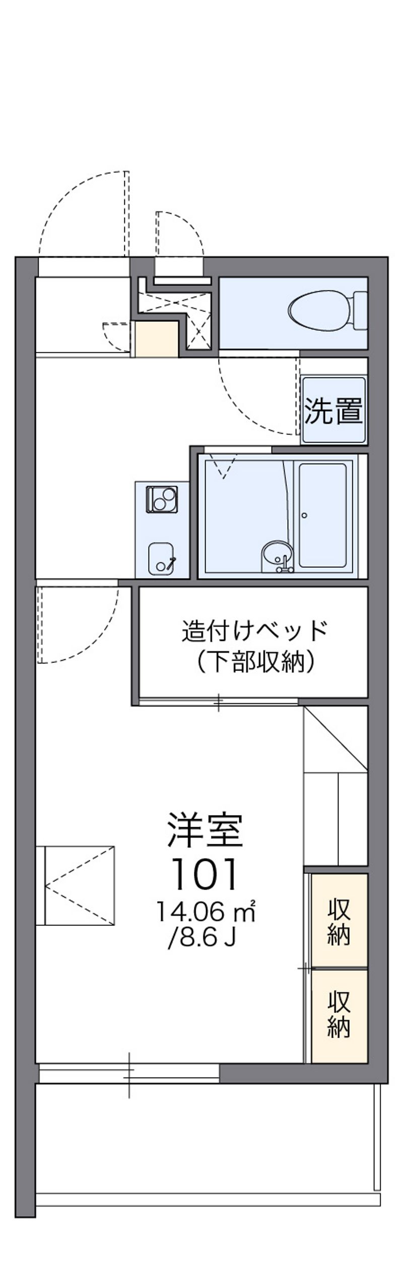 レオパレスリヴァージュ 間取図