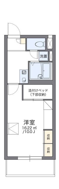 レオパレスグレイスフル 間取り図