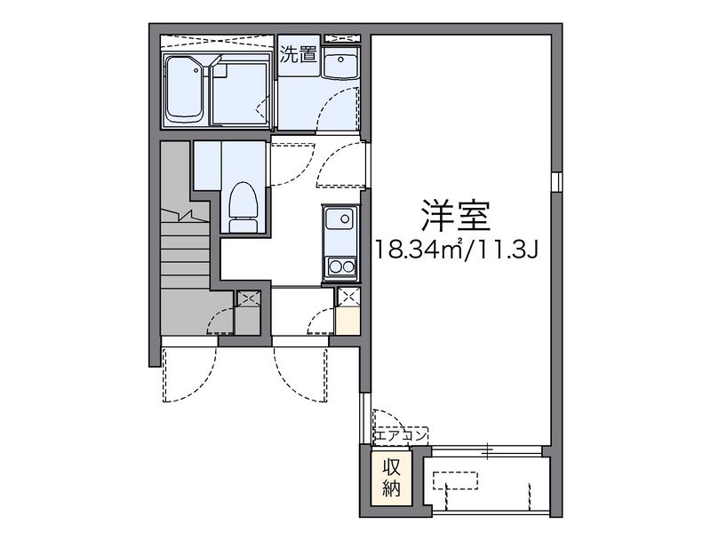 レオネクスト白菊Ⅱ 間取図