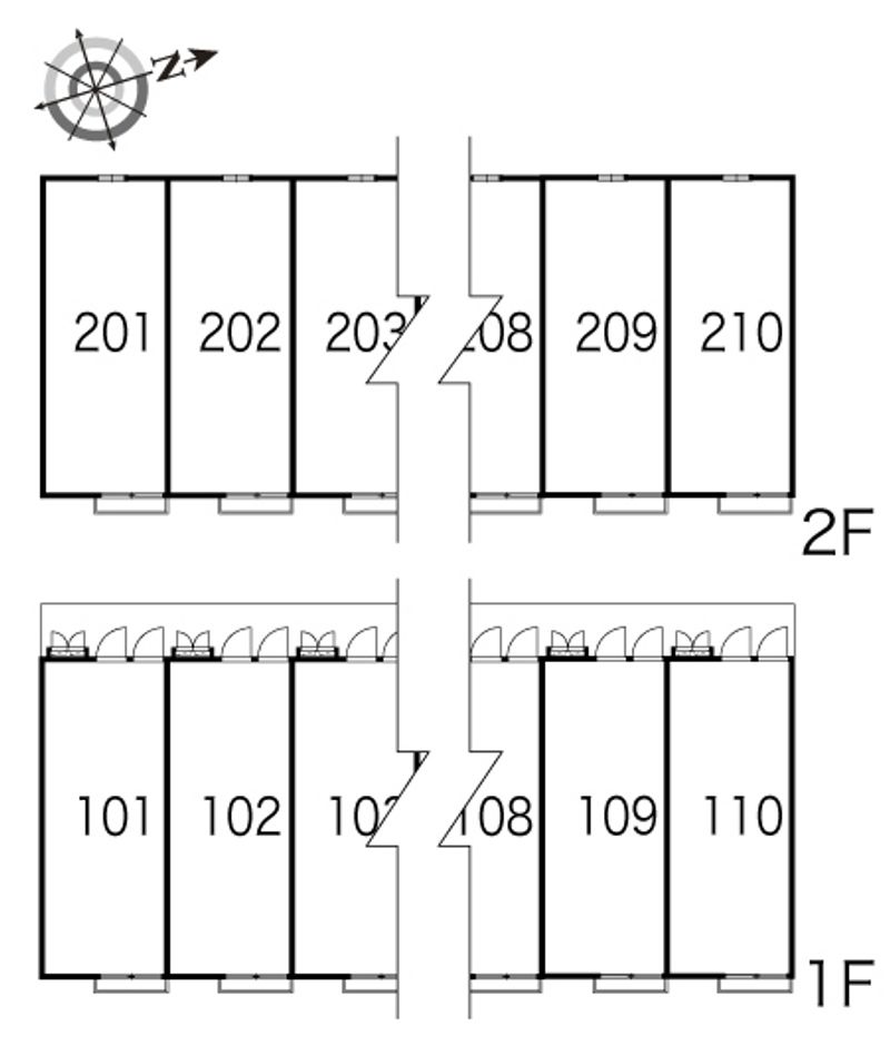 レオパレス悠 間取配置図