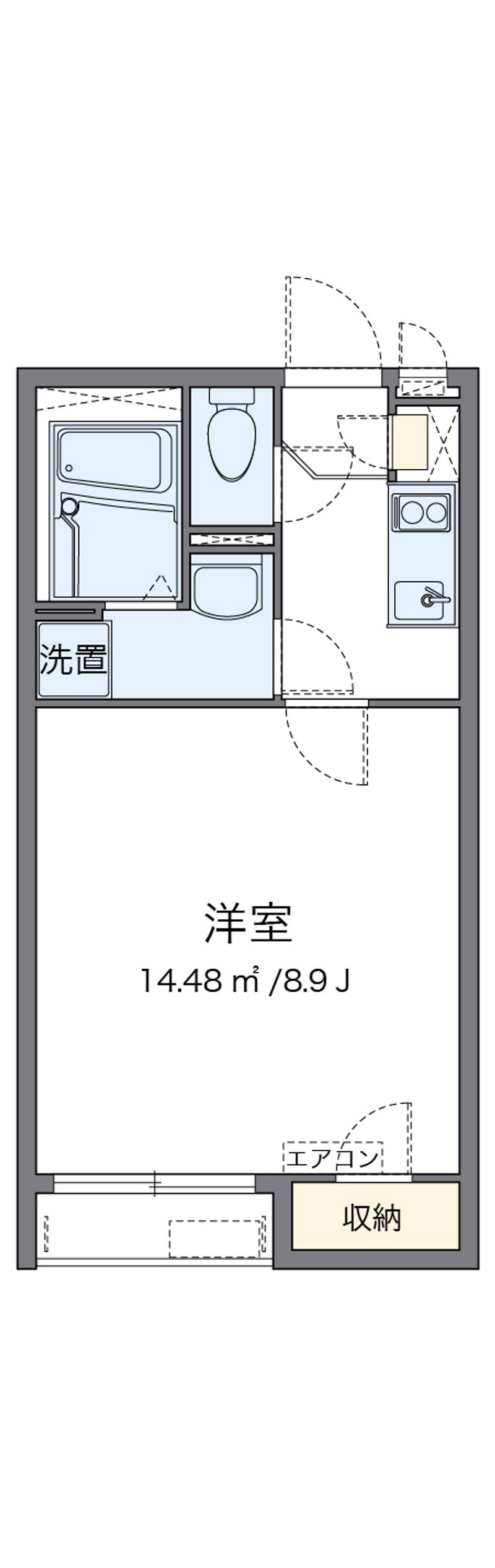 クレイノニュー荒牧町 間取図