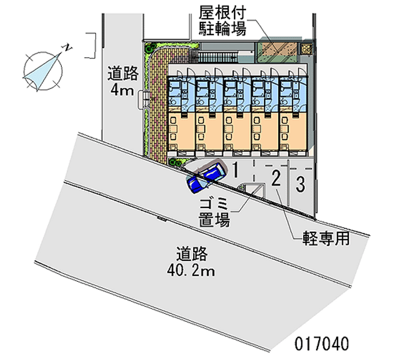 17040 Monthly parking lot