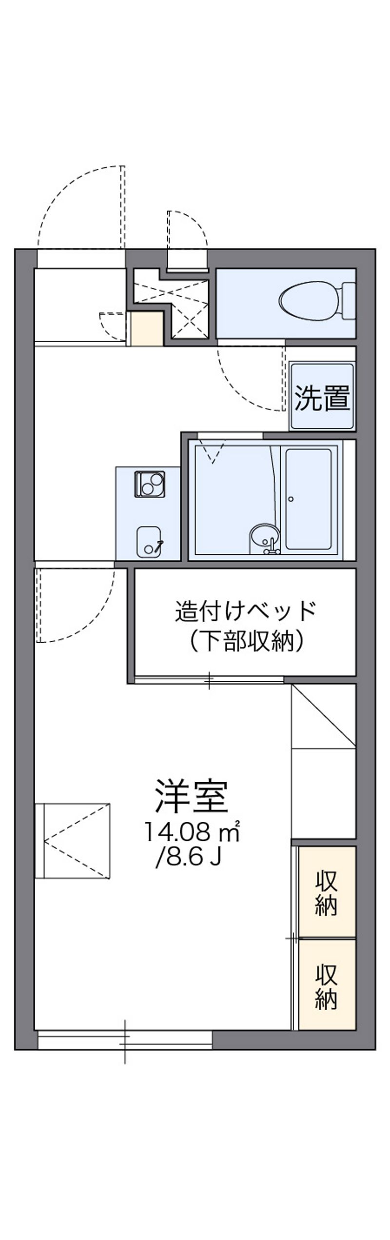 レオパレスエクセル・ケン 間取図