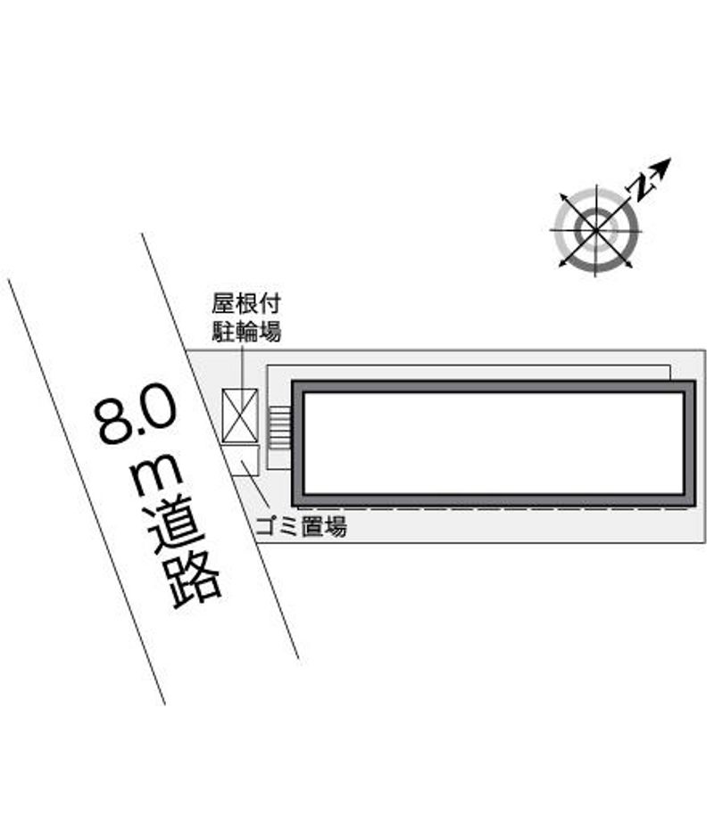 レオパレスクレール稲田堤 配置図