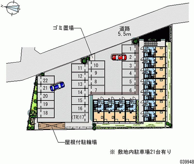 レオパレスひなた 月極駐車場