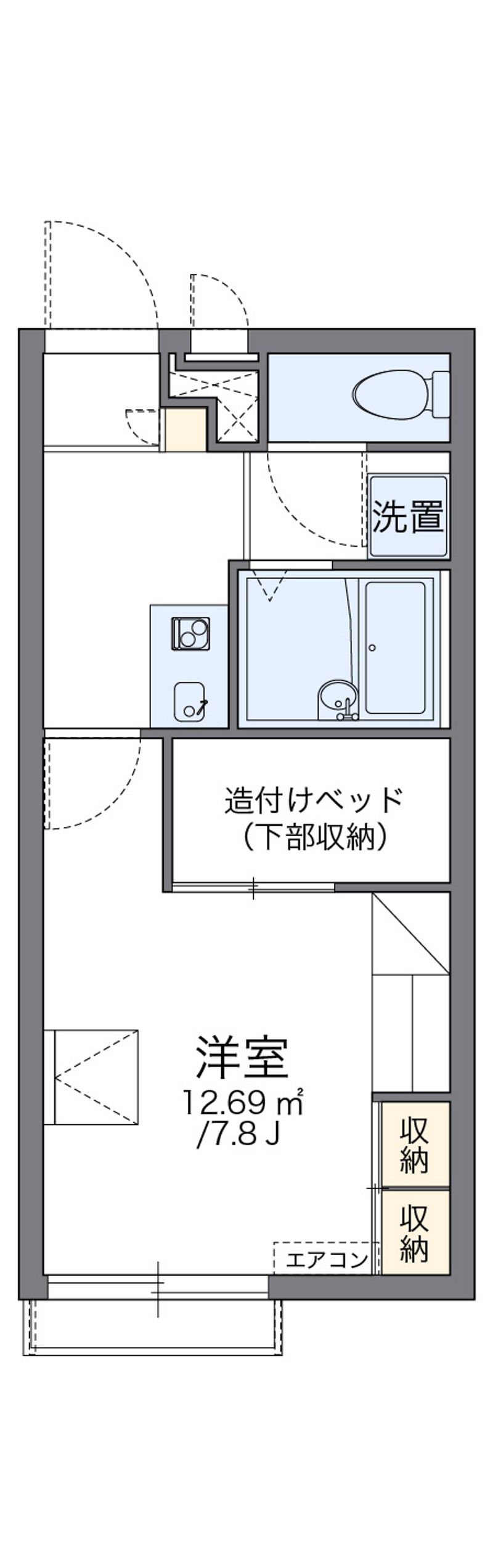 レオパレスＦ 間取図