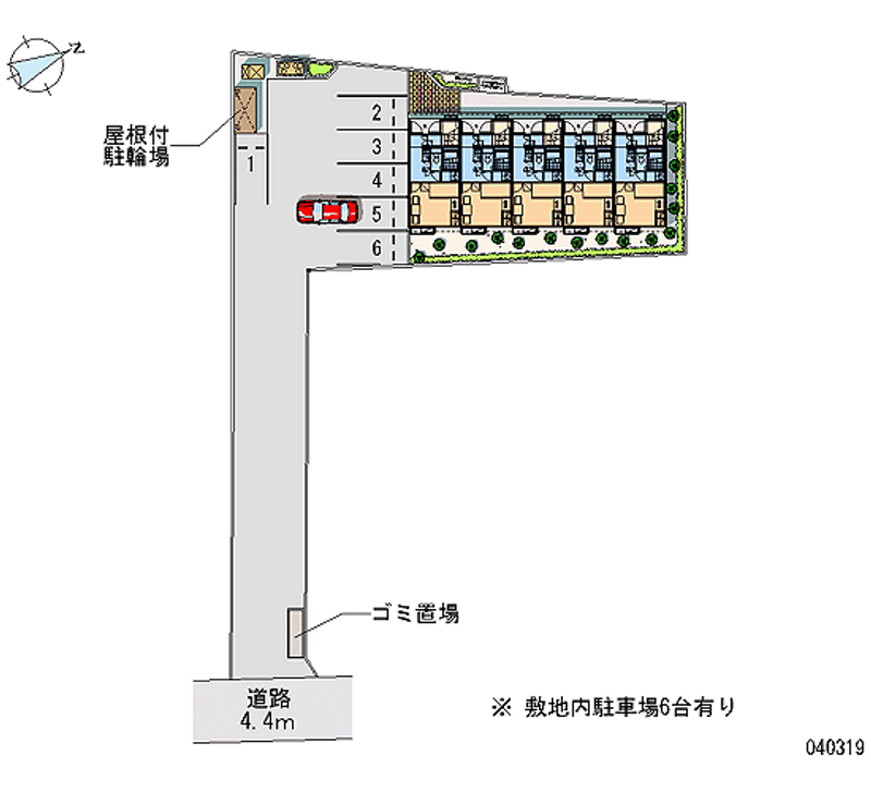 レオパレスノーサイド五条川 月極駐車場