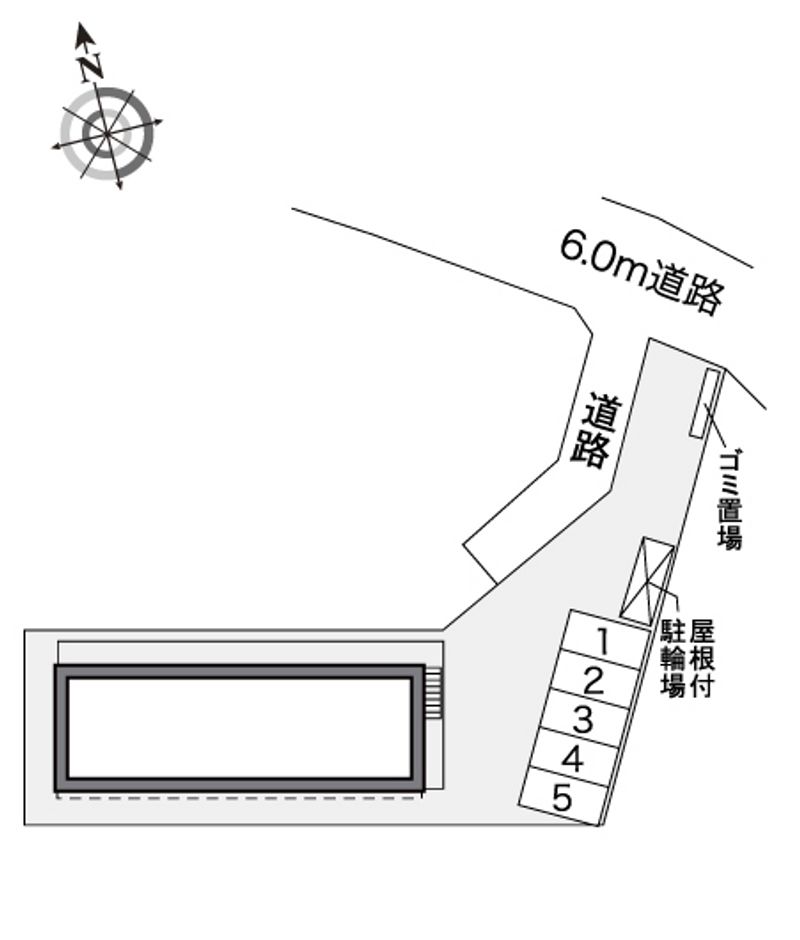レオパレスクレストコート 配置図