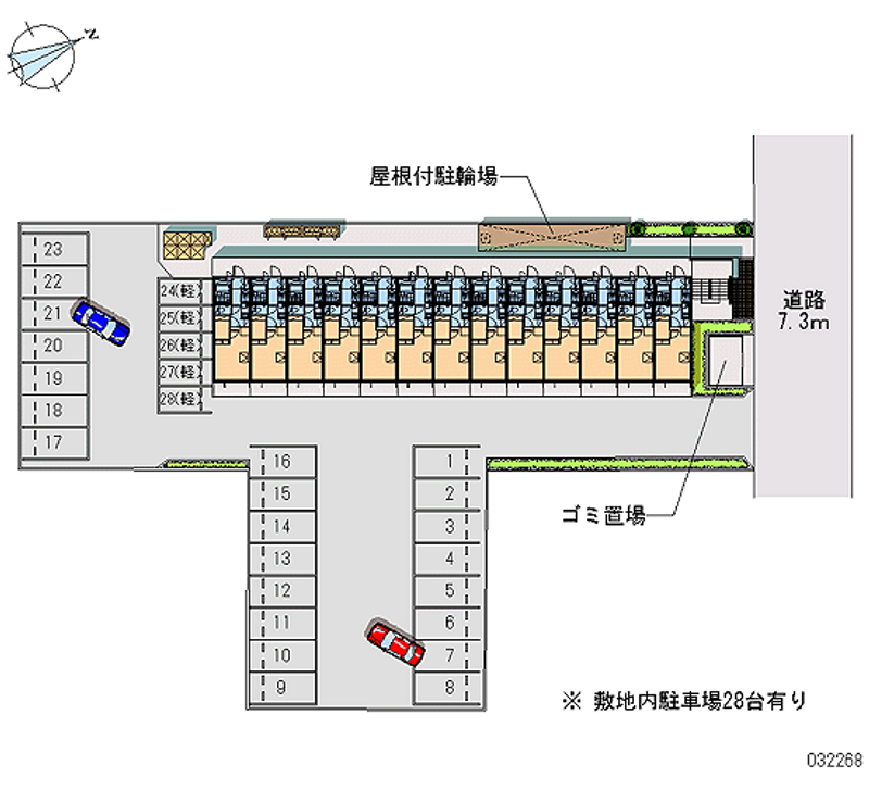 レオパレス翔 月極駐車場