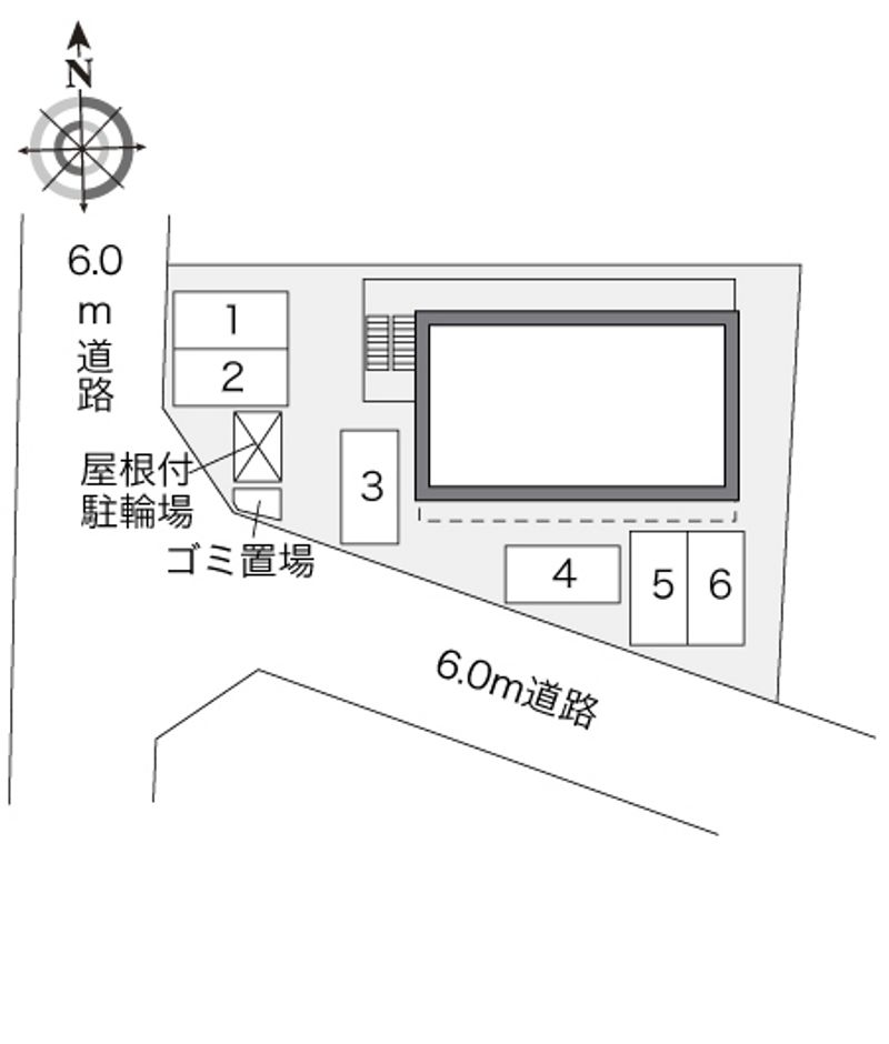 レオパレスＴＫＮＭ 配置図