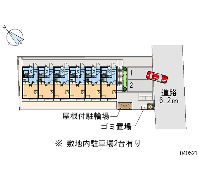 レオパレスエスポア六番町 区画図