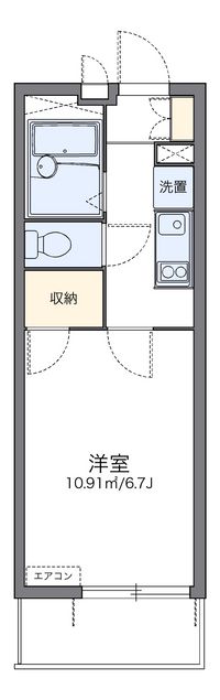 レオパレススペランサ明花 間取り図