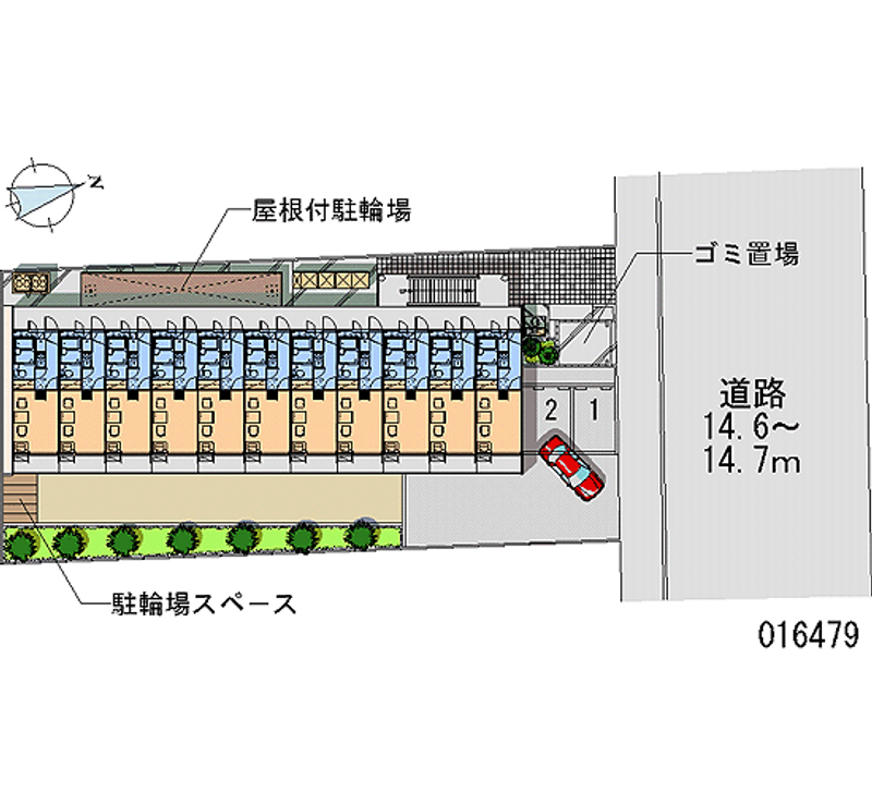 レオパレスサンファーム 区画図