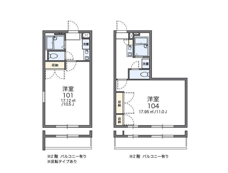 レオパレスチェリーライン 間取図