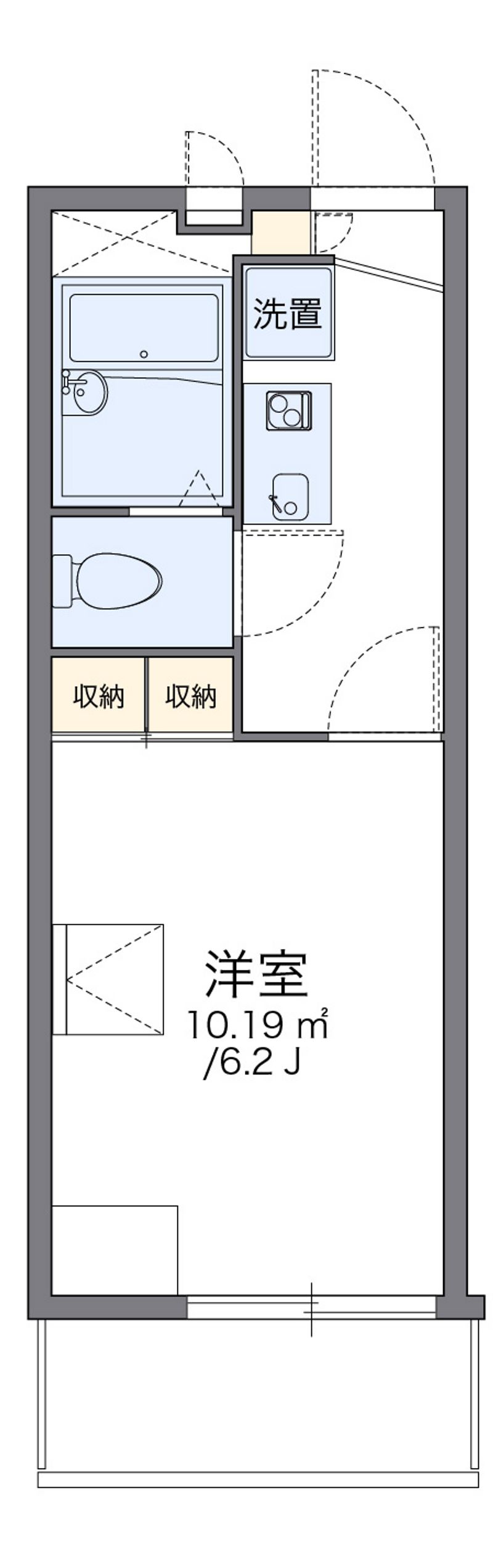 レオパレス糸田橋南 間取図