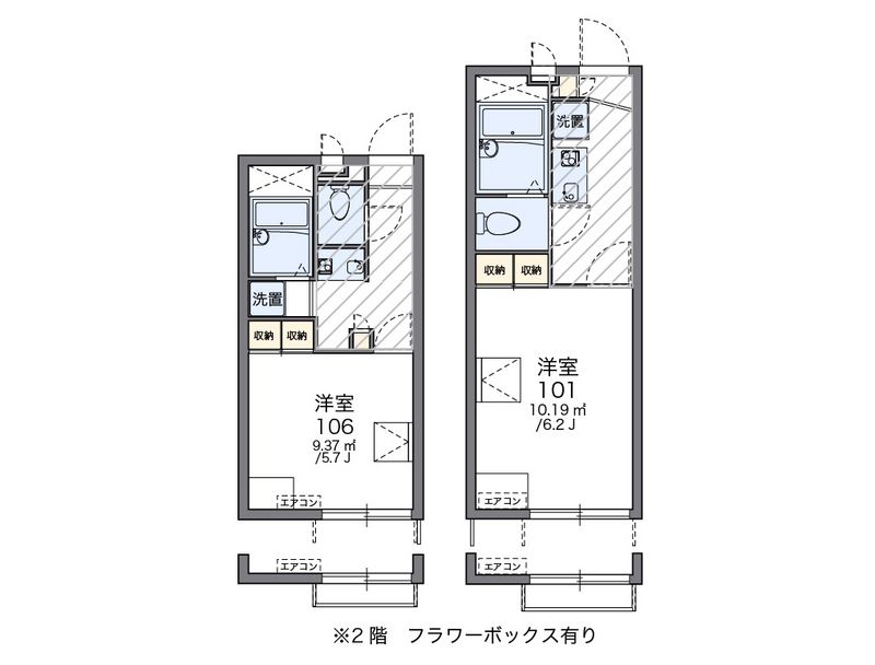 レオパレスクレールＡＫＡＮＥ 間取図