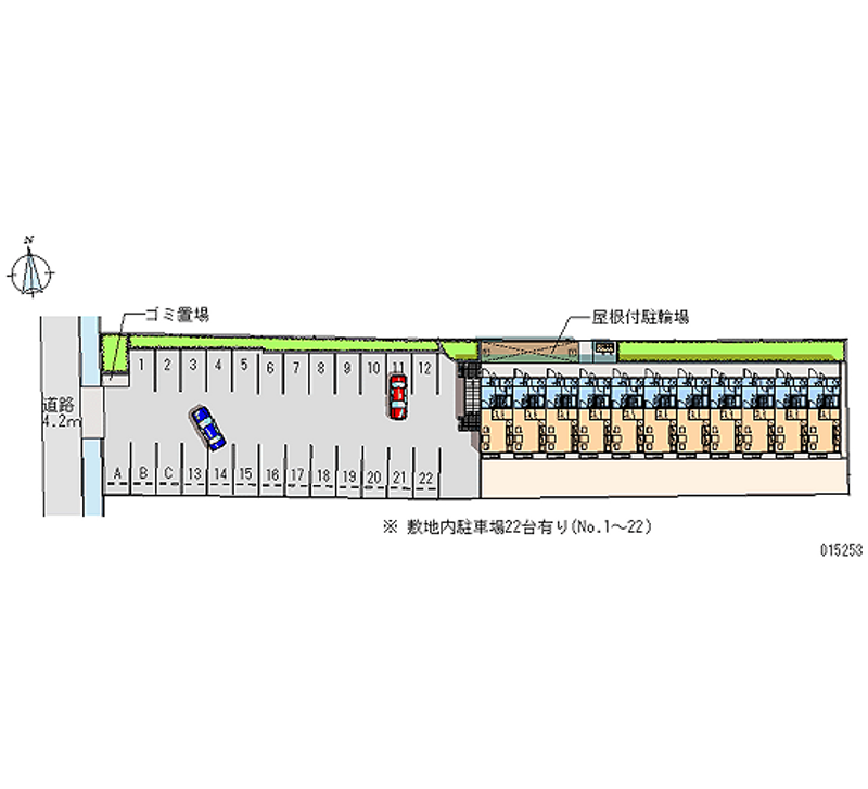 レオパレス太子小山 月極駐車場