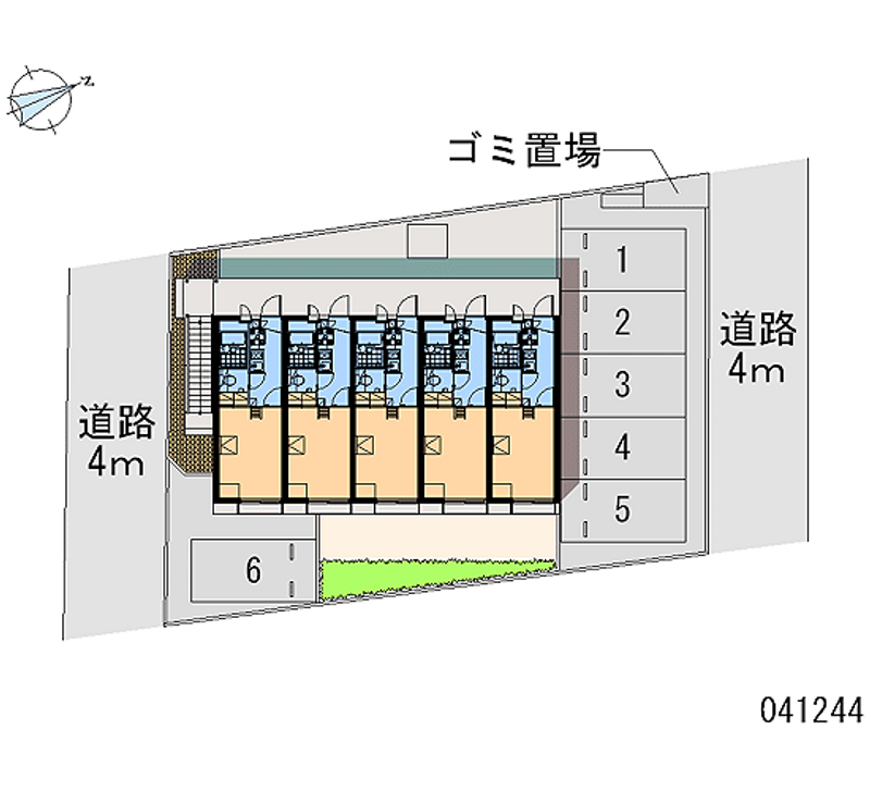レオパレスガーネット合川 区画図