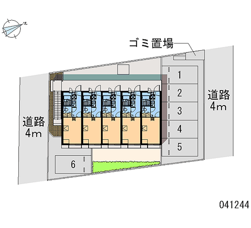 レオパレスガーネット合川 月極駐車場