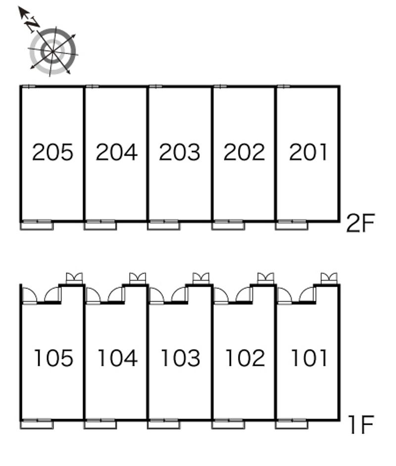 レオパレスアズール松戸 間取配置図