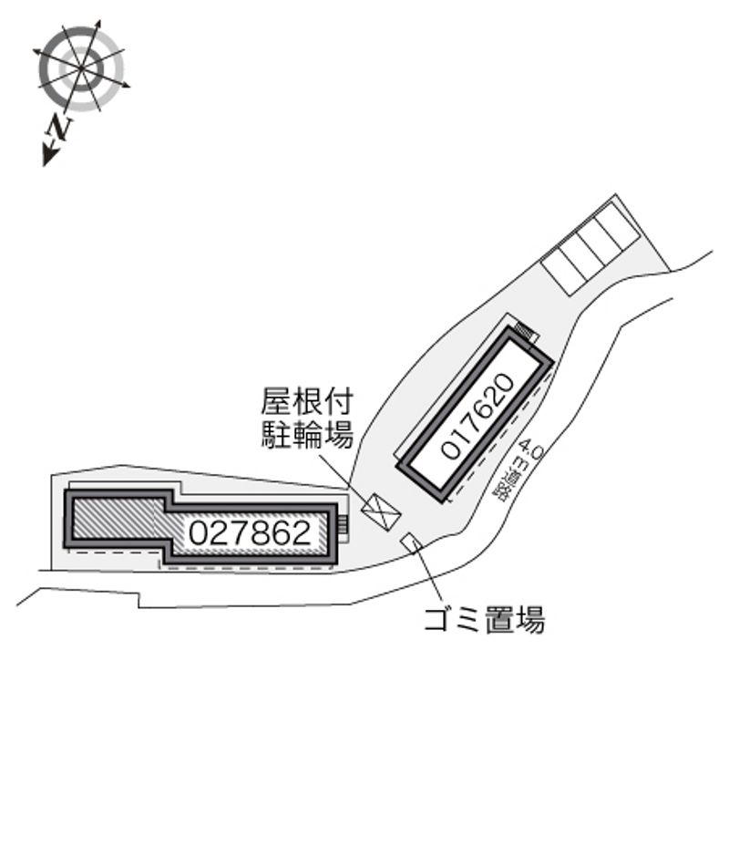 レオパレスヒルサイドテラスⅡ 配置図