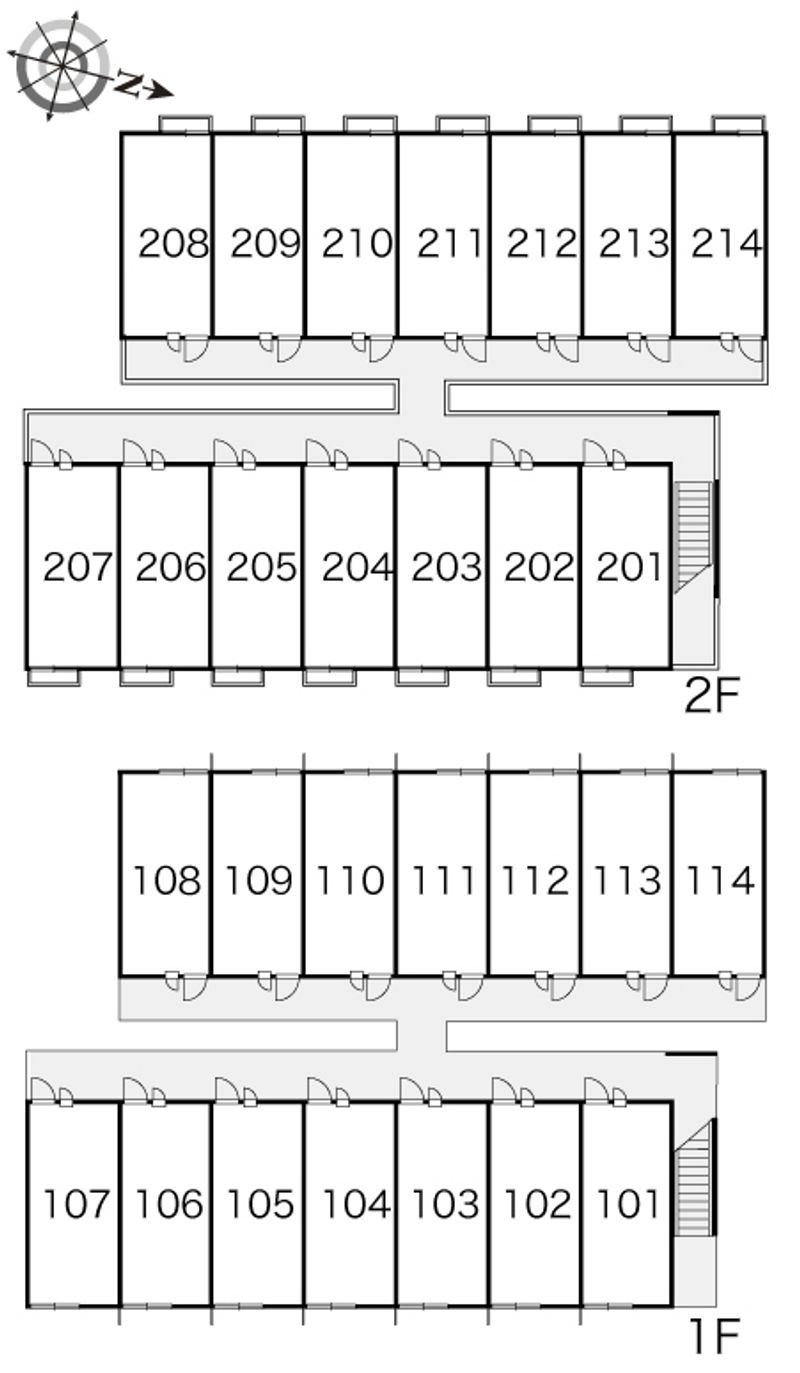 レオパレスブリュシェル荊本 間取配置図