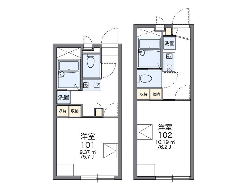レオパレスさくら 間取図