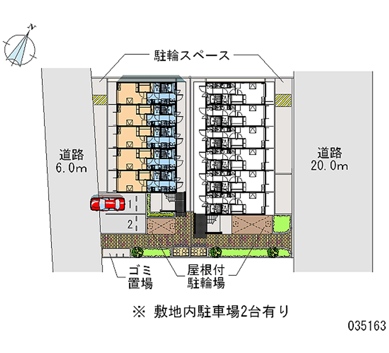 レオパレス加島駅ダイレクトⅡ 区画図