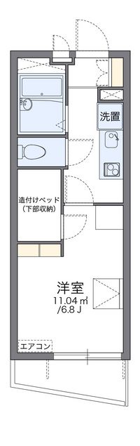 レオパレスコスモス 間取り図