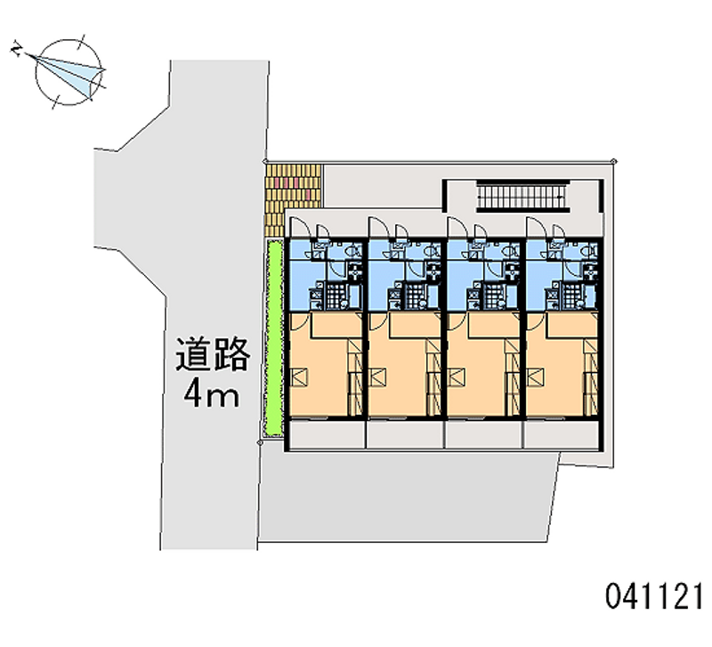 レオパレスＫＭティーダⅡ 区画図