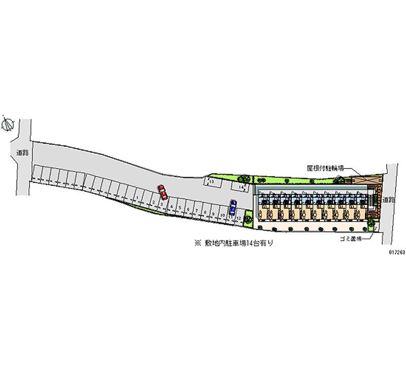 レオパレスさわら 月極駐車場