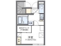 レオパレスフルール 間取り図