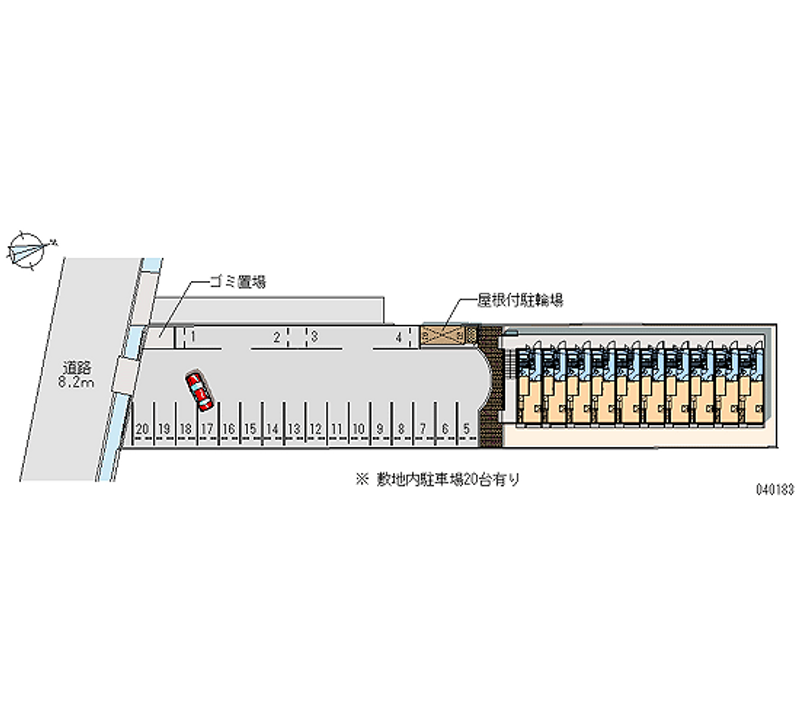 40183 bãi đậu xe hàng tháng