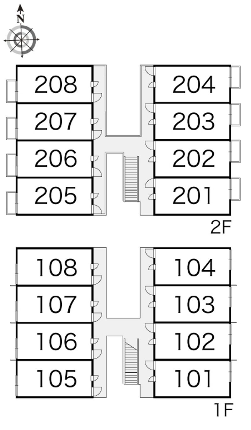 レオパレス槇 間取配置図