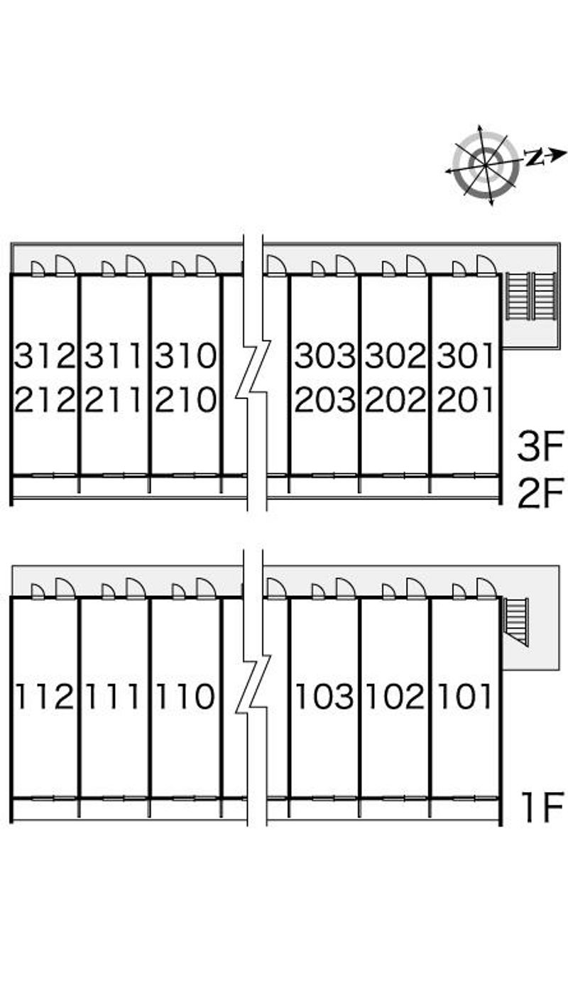 レオパレス今屋敷 間取配置図