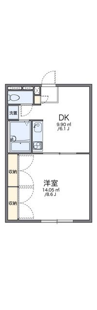 レオパレスロワール 間取図