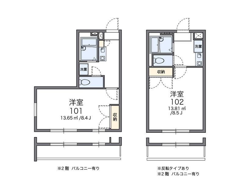 レオパレス金屋橋 間取図
