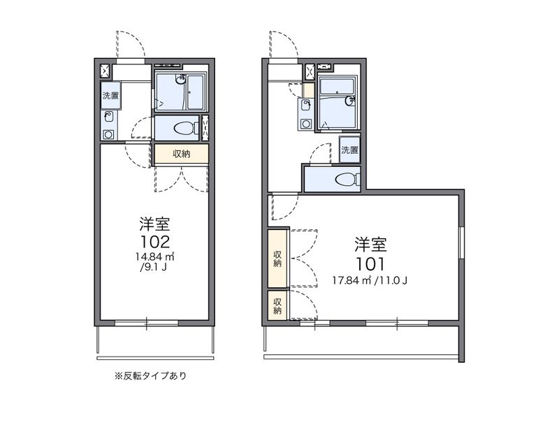 レオパレスクレアⅡ 間取図