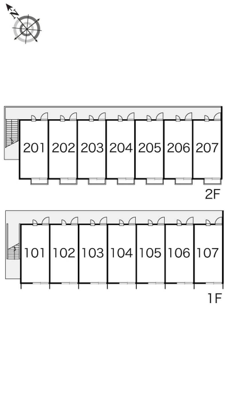 レオパレス福王台 間取配置図