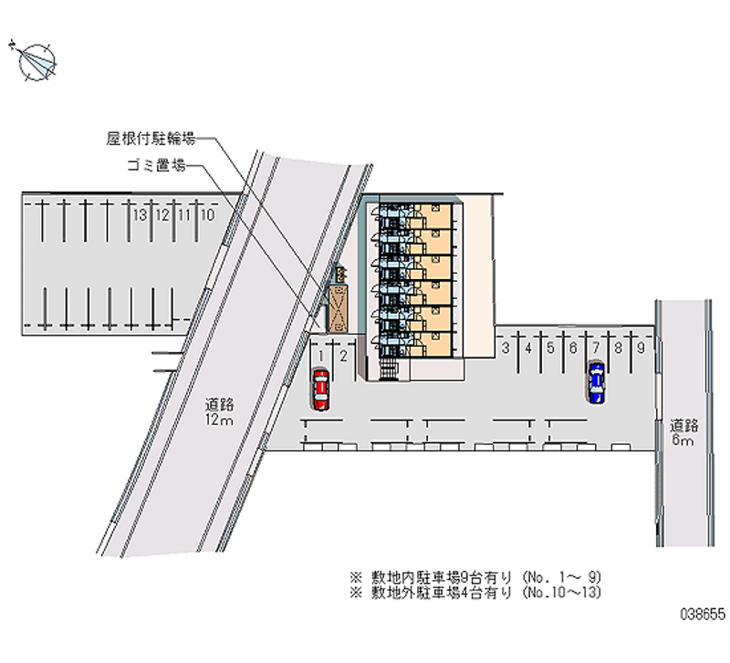 レオパレスソレイユ南栄 月極駐車場