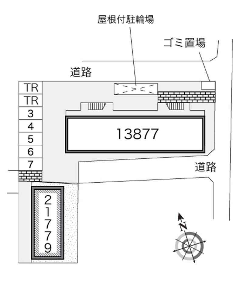 レオパレスシャルムⅡ 配置図