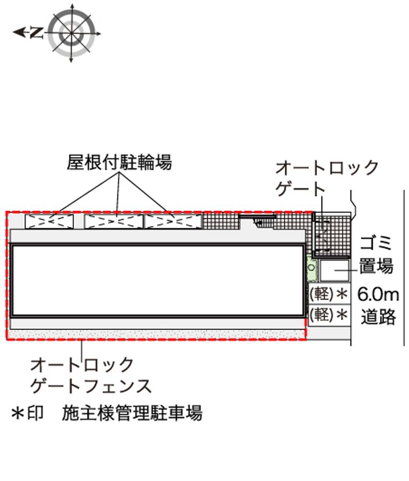 レオパレスプレステージ草加 配置図
